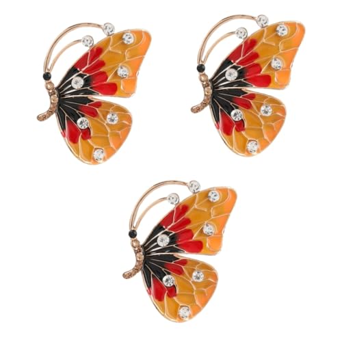 Beavorty 3 Stck. Rhinestone Butterfly Brooch Alloy Delicate Corsage For Party Dressing Stylish Accessory For Beavorty 3 Stck. Rhinestone Butterfly Brooch Alloy Delicate Corsage For Party Dressing Stylish Accessory For von Beavorty