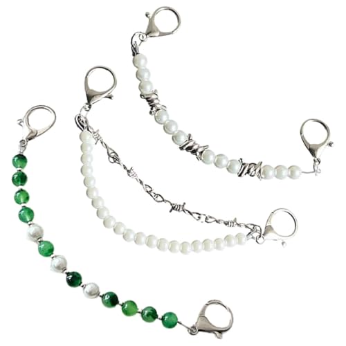 Beavorty 3 Stck. Teiliges Abnehmbare Schuhketten mit Perlen Sneaker Anhänger Dekorative Schuhaccessoires für Frauen für Partys und Besondere Anlässe von Beavorty