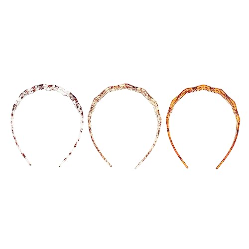 Beavorty 3st Hohles Herz Stirnband Haarband-dekor Ausgehöhlte Kopfbedeckung Werkzeug Zur Haarfixierung Mädchen-stirnband Haar-make-up-stirnbänder Gezahnt Geschenk Stk Männer Und Frauen von Beavorty