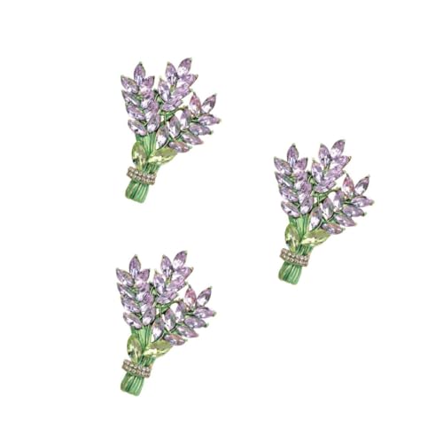 Beavorty 3 Stück Brosche Anstecknadel für Damen Hochwertige Blumenbrosche für Kleidung Schals Taschen Besondere Anlässe Wie Weihnachten Geburtstage von Beavorty