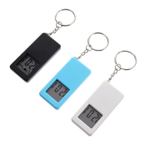 Beavorty 3stücke Digitale Taschenuhr Mit Schlüsselanhänger Tragbare Kleine Hängeuhr Für Schüler Und Krankenschwestern von Beavorty