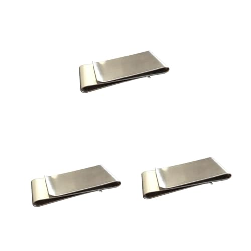Beavorty 3 Stück Geldklammer Dreifach Wallet Metall Geldclip für Herren Multifunktional Kreditkarten und Geldscheinhalter Kompakt Portabel von Beavorty