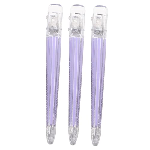 Beavorty 3 Stück Haarspangen Ohne Rechnung Für Frauen Styling-abteilklammern Alligator-haarspangen Aus Kunststoff Mit No-trace-design von Beavorty