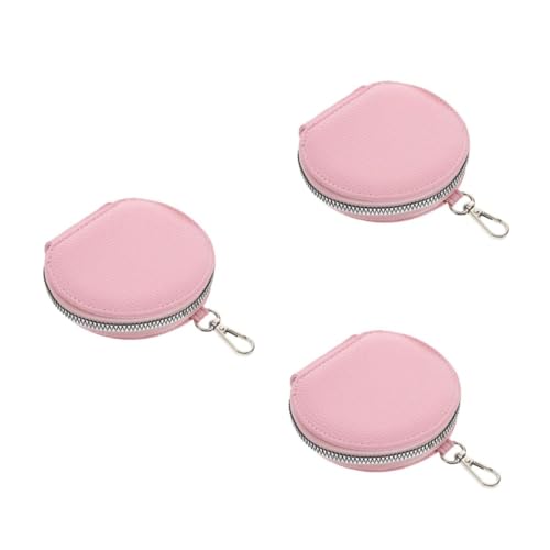 Beavorty 3 Stück Kleine Runde Münzbörse mit Robustem Reißverschluss Kompakt und Tragbar Mini Geldbörse für Damen Schlüsselanhänger Münztasche Vielseitig und Elegant von Beavorty