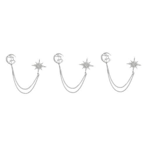 Beavorty 3 Stück Kreative Brosche mit Stilvollem Reh Glänzende Anstecknadel Legierung Dekorative Kette Vielseitig Einsetzbar für Kleidung Accessoires Einzigartiges für Frauen Männer von Beavorty