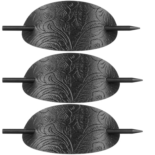 Beavorty 3 Stück Leder Haarnadel Haarschmuck für Frauen Metall Essstäbchen Mädchen Haargummis Haarnadel für Frauen Haarschmuck Haargabel Haar für Dutt Haarnadel für Haar Piraten Stirnband Miss von Beavorty
