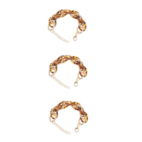 Beavorty 3 Stück Leopard Armband Damen Vintage Look Mehrlagig Statement Schmuck Elegant für Sommer Strand und Alltag von Beavorty