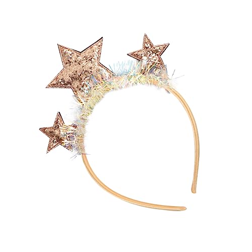 Beavorty 3 Stück Make-Up Haarstirnbänder Hochzeit Haarschmuck Dekor Glanz Stirnband Geburtstag Kostüm Stirnbänder 2020 Haarreifen Partyzubehör Pentagramm Haarbänder Dekorieren Glitzerfoto von Beavorty