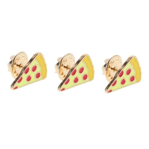 Beavorty 3 Stück Niedliche Cartoon Pizza Brosche Origineller Anstecker für Erwachsene Kreative Lebensmittel Design Anstecknadel Vielseitiges Accessoire für Kleidung Taschen Hüte und Party von Beavorty