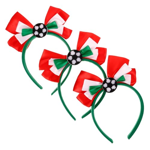 Beavorty 3 Stück Partyzubehör zum Thema Fußball für Jungen Fußball-Stirnband für Damen Stirnbänder für Sportpartys Dekorationen für Fußballpartys Fußballpartyzubehör Plastik von Beavorty