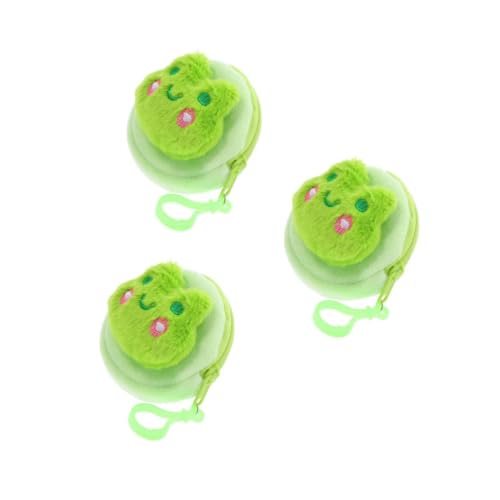 Beavorty 3 Stück Plüsch Frosch Münzgeldbörse Weiches Portemonnaie Vielseitige Aufbewahrung für Münzen Schlüssel Kopfhörer Tragbare Mädchen Beavorty 3 Stück Plüsch Frosch Münzgeldbörse Weiches Portemonnaie Vielseitige Aufbewahrung für Münzen Schlüssel Kopfhörer Tragbare Mädchen von Beavorty