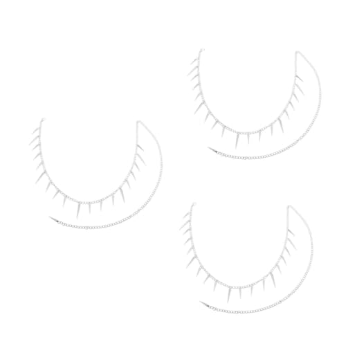 Beavorty 3 Stück Punk Hüftkette mit Nieten und Quasten Verstellbare Taillenkette für Frauen Stylische Gürtelkette für Jeans und Hip Hop Outfits von Beavorty