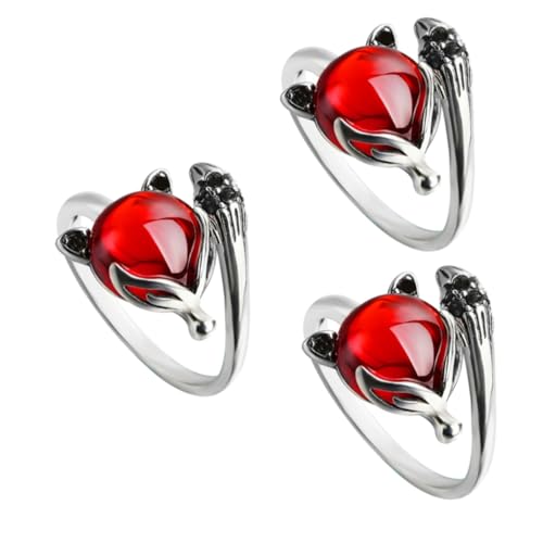 Beavorty 3 Stück Ringe Für Mädchen Fingerring Schmuckring Mädchenring Exquisiter Ring Schmuckring Für Frauen Ringstil Ringe Für Mädchen Mädchenringe Handschmuck Für Frauen Stein von Beavorty