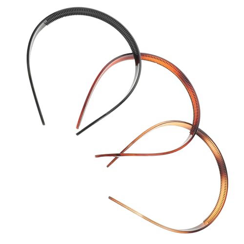 Beavorty 3 Stück Rutschfeste mit U förmigem Zahn design Druckfrei Langlebig und Elastisch Haarschonend für Brillenträgerinnen Sport Alltag und Yoga von Beavorty