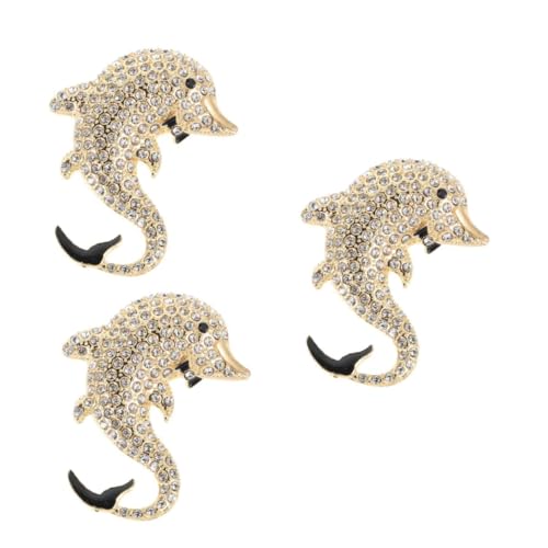 Beavorty 3 Stück Stylische Delfin Brosche mit Funkelnden Strasssteinen Modischer Anstecker Legiertem für Anzüge und Mäntel Trendiges Tier Schmuckaccessoire für Männer und Frauen Beavorty 3 Stück Stylische Delfin Brosche mit Funkelnden Strasssteinen Modischer Anstecker Legiertem für Anzüge und Mäntel Trendiges Tier Schmuckaccessoire für Männer und Frauen von Beavorty