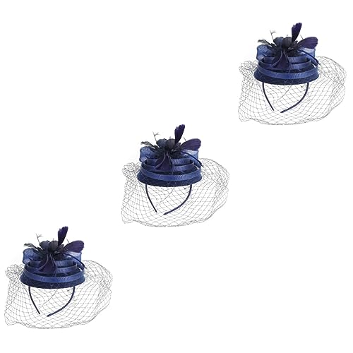 Beavorty Hüte 3 Stück Tea-Party-Hut Tea-Party-Kopfschmuck 1920Er-Jahre-Kopfschmuck Gatsby-Kopfschmuck Fascinator-Hut Für Frauen Braut-Kopfschmuck Damenkleider Vintage Kopfbedeckung von Beavorty