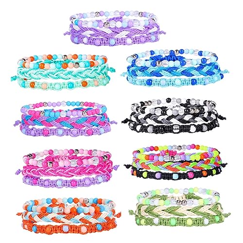 Beavorty 3stücke Wickelarmband Im Bohnem Stil Handgefertigte Flechtarmbänder Für Damen Hochwertiges Schmuckarmband Schöne Armbänder Für Mädchen Geeignet Als Geburtstagsgeschenk Oder von Beavorty