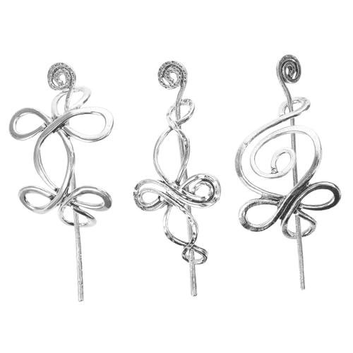Beavorty 3 Stück Teiliges Damen Haarnadeln Vintage Wikinger Haarnadeln aus Hohlem Legierungsmetall für Elegante Hochsteckfrisuren Braut Haaraccessoires Traditionell Chinesisch von Beavorty