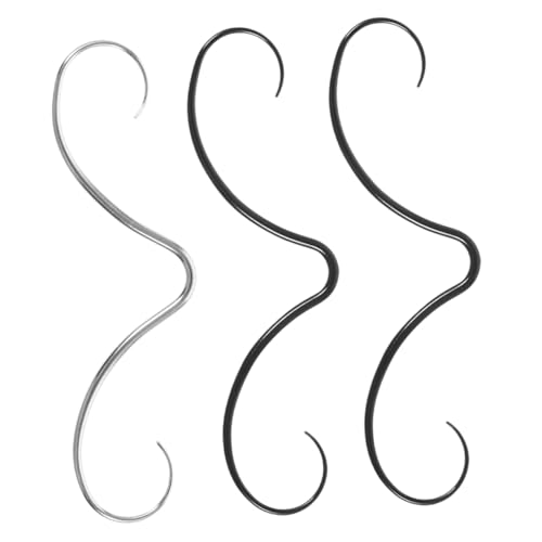 Beavorty 3 Stück Teiliges Septum Piercing Kleine Nasenringe Silber und Schwarz Sicherer Sitz Modischer Nasenring für Männer und Frauen Stilvolles Nasenpiercing Schmuck von Beavorty