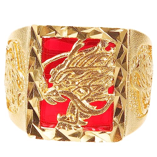 Beavorty 3 Stück Verstellbarer Drachenring Vintage Chinesischer Schmuck für Männer Frauen für Anlässe Elegantes Design mit Feiner Verarbeitung Hautfreundlich Leicht von Beavorty