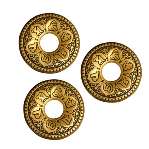 Beavorty 3 Stück Vintage Schlüsselanhänger Set Messing Teiliges Rundes Ring für Taschen Schlüssel und Diy Projekte Robust und Langlebig mit Feiner Verarbeitung und Ansprechendem Design von Beavorty