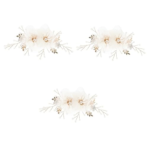 Beavorty 3st Kinderaccessoires Haarschmuck Hochzeitskopfschmuck Für Die Braut Perle Hochzeit Haarspangen Blumenhaarnadeln Für Haarspangen Mit Blumen Hochzeitskleid Mädchen Blütenkopf von Beavorty