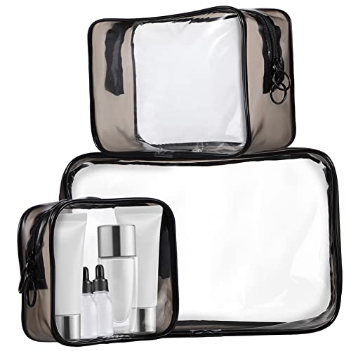 Beavorty Make-up-Organizer-Taschen-Set 3-teilig Reise-kulturtasche Kosmetik-reiseetui Tragbare Toilettenbehälter Reißverschluss von Beavorty