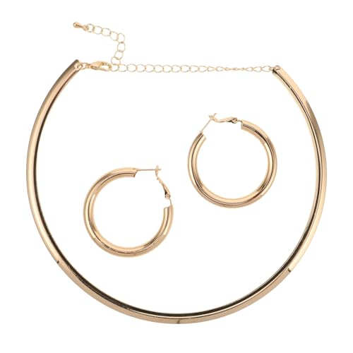 Beavorty 3 Teiliges Boho Schmuckset – Runde Ohrringe Und Choker Halskette – Kreisförmiges Schmuckset Für Frauen Zum Valentinstag Jahrestagen Und Feiertagen Hochzeiten von Beavorty