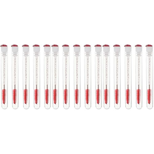 Beavorty 30 Stk Diamant Mascara-bürste Tube Mit Wimpernwachstumsöl Spoolie-rohr Wimpern Stab Rohr Rohrreinigungsbürste Wimpernstab Röhren Wimpernbürste Fase Eyeliner-pinsel Plastik Fräulein von Beavorty