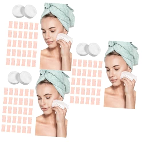Beavorty 300 Stück Komprimierte Handtücher Komprimierte Gesichtstücher Outdoor Reisehandtuch Tragbare Gesichtsreinigungstücher Taschentuch Tabletten Camping Handtuch von Beavorty