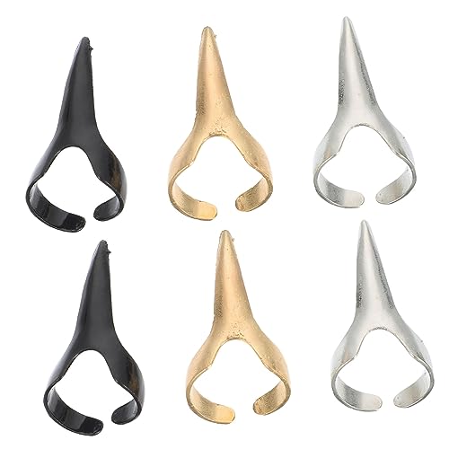 Beavorty 30Stücke Halloween Fingerring Metall Fingerklaue Schmuck für Frauen Punk Cosplay Fingernagelring für Partys und Kostüme von Beavorty