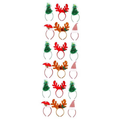 Beavorty 36 Stk Weihnachtsmütze Stirnband christmas haarreif christmas headband Weihnachtshaarband Geweihe für Kinder neu Haarschmuck Haargummis schöner Haarreif schöner Kopfschmuck bilden von Beavorty