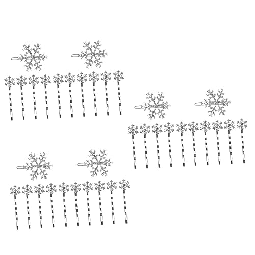 Beavorty 36 Stk Haarnadeln aus Strass Weihnachten exquisit Dekor Haarspangen Haarklammer Schneeflocken-Haarnadeln Braut Haarnadeln Strasssteine Schmuck Gefroren schmücken Baby Kopfbedeckung von Beavorty