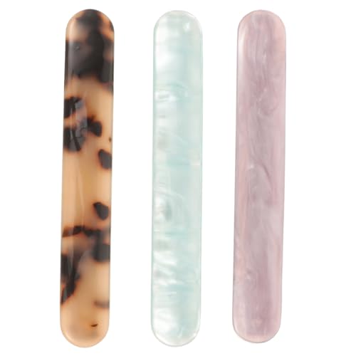 Beavorty 3 Stück Haarnadel Aus Acetat Pferdeschwanzhalter Kreative Haarspangen Für Damen Flieder Und Blau Langlebig Und Wiederverwendbar Für Langzeitgebrauch von Beavorty