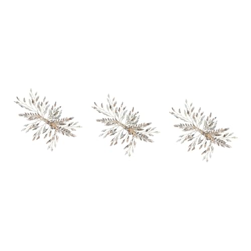 Beavorty 3St Haarnadel haarschmuck Haarspangen Brautjungfer Haarspange Party-Haarspange Tiara Haarklammer Frauen Haarspange Braut Haarspange Blatt Kopfbedeckung Ausgabekarte Fräulein von Beavorty