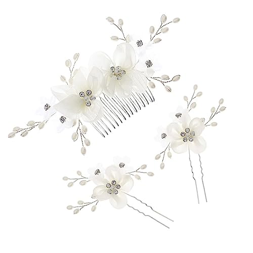 Beavorty 3St Kamm handgefertigter Strassclip Hochzeit Stirnband Haar Klammern Haarspangen Haarnadel kopfschmuck Tiara Haarschmuck stylische Kopfbedeckung Mode einstellen Damen Legierung von Beavorty