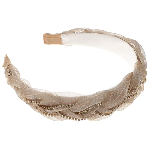 Beavorty 3St Organza Stirnband hochzeitsdeko Twist Haarschmuck Damen Gürtel Liner Fräulein Strasssteine von Beavorty