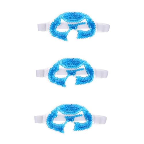 Beavorty 3St PVC-Schattierungsmaske Schlafmaske Augenmaske sabberlack Gesichtseis Eisgel Gefrierschrank Schönheitsversorgung für Mädchen Augenmassagemaske Kosmetik Augenbinde Korn Eismaske von Beavorty