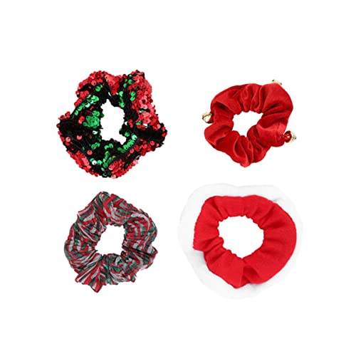 Beavorty Dicke Haargummis Weihnachts-haarclip für Frauen 3er-pack Große Elastische Haarbänder für Pferdeschwanz Modisches Haar-accessoire für Damen von Beavorty