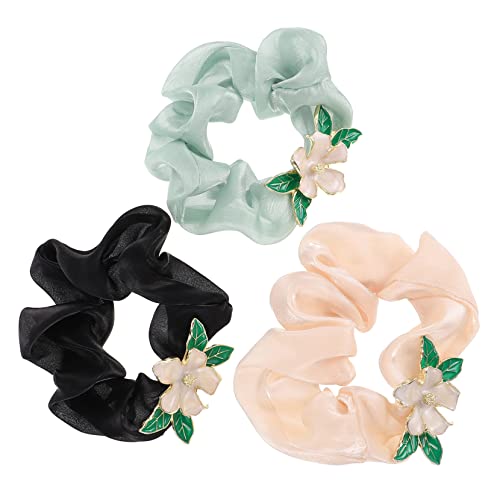 Beavorty Blumen-haarseil-set 3-teiliges Haargummi Aus Samt Elegante Haargummis Für Frauen Perfekt Für Partys Und Besondere Anlässe von Beavorty