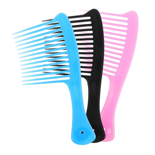 Beavorty 3stücke Kammbreit Für Damen Entwirrungskamm Für Locken Windformungs-stylingkamm Für Männer Breitzahniger Kamm Für Nasses Haar Tragbarer Kamm Für Haushalt Gezahnter Für von Beavorty