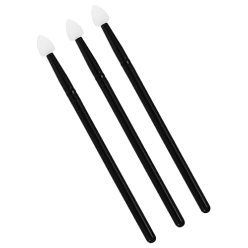 Beavorty 3stücke Augen Make-up Pinsel Für Lidschatten Mit Antihaft Silikonspitzen Für Mädchen Kosmetik-tool von Beavorty