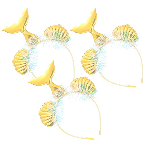 Beavorty 3 Stücke Meerjungfrau Shell Design Kinder Stirnband Mädchen Kostüme Party Haar Set von Beavorty