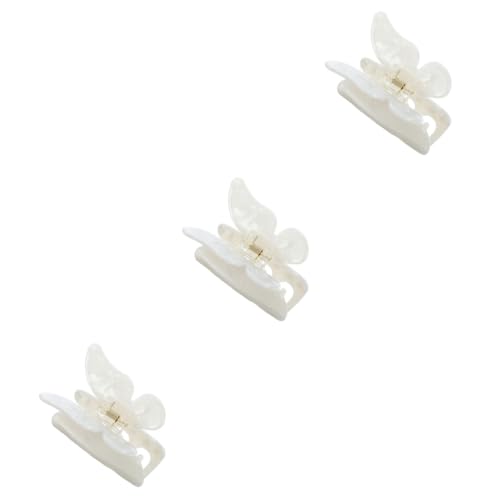 Beavorty 3St Schmetterlingsclip Haar Klammern Haarspangen Krallenclip Haarnadeln Schmetterlings-Haarspange Haarschmuck für Frauen Modellieren Acetatfolie kratzen Kopfbedeckung Fräulein von Beavorty