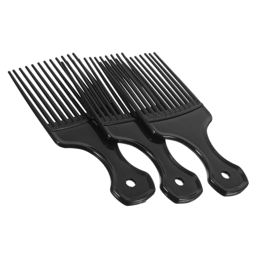 Beavorty 3stücke Breiter Entwirrungskamm Mit Weiten Zähnen Glatter Stylingkamm Rechenkamm Für Langes Und Dickes Haar Geeignet Für Erwachsene Und Junge Mädchen Schwarz von Beavorty
