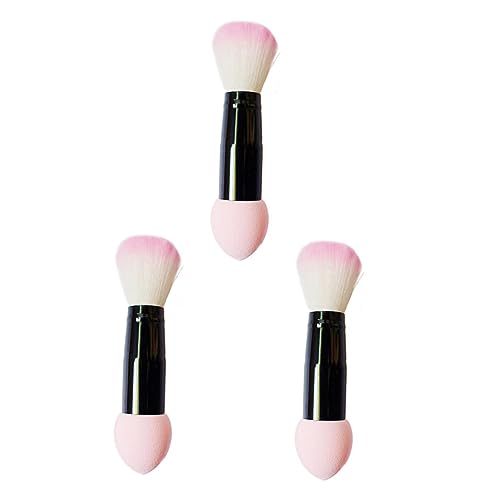 Beavorty 3stücke Foundation-pinsel Mit Hochwertigen Synthetischen Borsten Doppelseitig Für Make-up Und Puder Weich Und Dicht Für Frauen Und Mädchen Make-up-quaste Zum Verblenden von Beavorty
