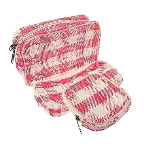 Beavorty 3stücke Make-up-Tasche Mit Reißverschluss Organizer-Tasche Für Reise Aufbewahrungstasche Mit Reißverschluss Kosmetiktasche Kleine Für Damen von Beavorty