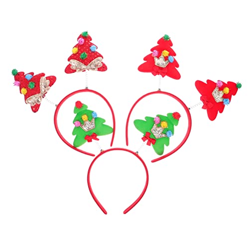 Beavorty 3stücke Weihnachtsbaum-stirnbänder Festive Haarbänder Für Weihnachts-feiern Und Festliche Anlässe Freizeit Outfit Accessoires von Beavorty