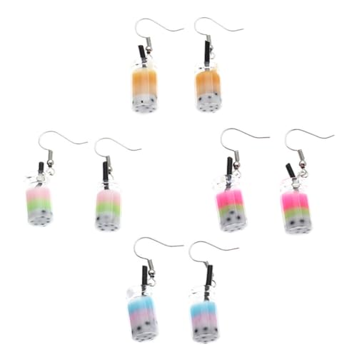 Beavorty Milchtee Ohrringe 4 Paar Kreative Trinkbecher Ohrhänger Handgefertigter Ohrschmuck für Frauen Lustige und Ohranhänger für Partys und Besondere Anlässe Beavorty Milchtee Ohrringe 4 Paar Kreative Trinkbecher Ohrhänger Handgefertigter Ohrschmuck für Frauen Lustige und Ohranhänger für Partys und Besondere Anlässe von Beavorty