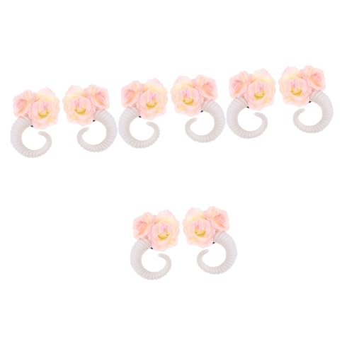 Beavorty 4 Paare Klaue Haarnadel Rosendekor Teufelshörner Haarspange Mit Schwarzer Rose Halloween-haarspangen Frauen Schafhornclips Croissant Bettwäsche Aus Baumwolle Kind Lautsprecher Weiß von Beavorty